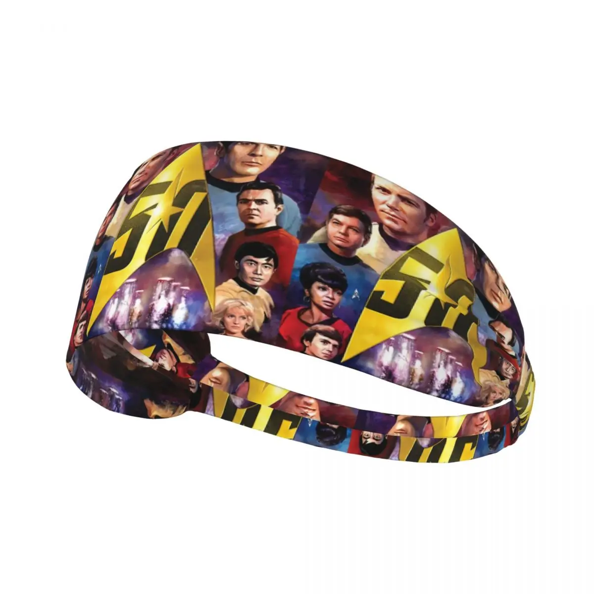 

Custom Stars Treks Science Fiction TV Series Sports Sweatband for Running Quick Drying Headband Men Women