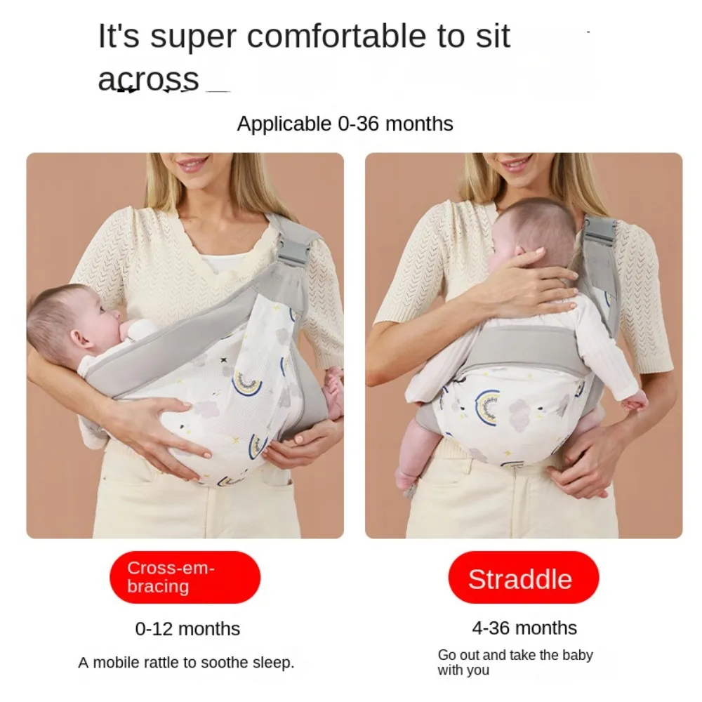 Porte-bébé respirant pour nouveau-né, sac kangourou pour bébé, sacs à dos en maille, Type de maintien horizontal