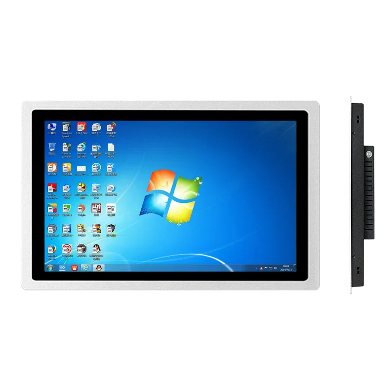 21.5 Inch Industrial Computer All-in-one PC Panel with Capacitive Touch Screen Tablet PC Built-in WiFi for Win10 Pro 1920*1080