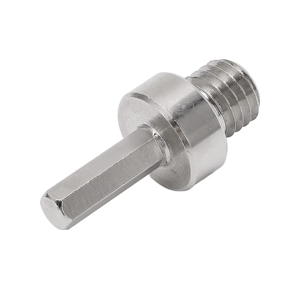 5/8-11in Thread Adapter for Core Bits 3/8-Inch Hex Shank M14 Thread Angle Grinder Converter Integrated Metal Core Male Thread