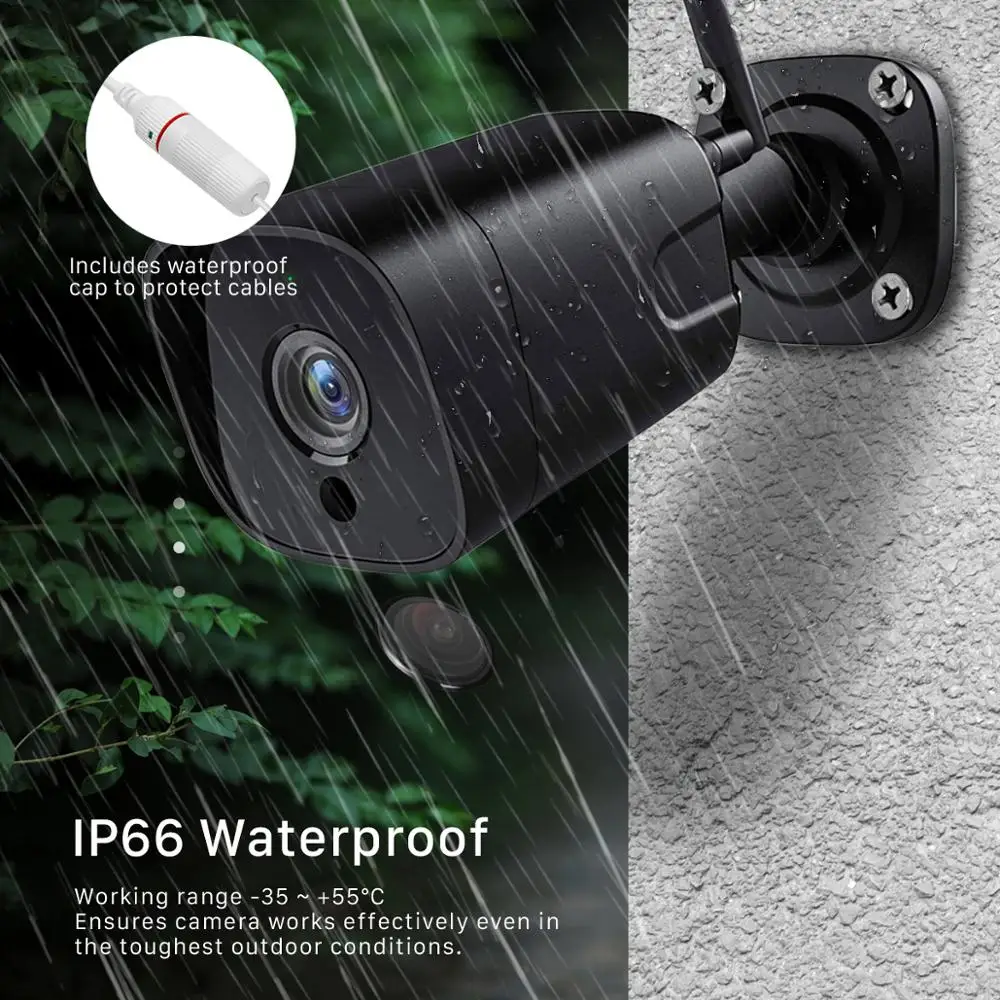 BESDER Ultra HD 5MP 2MP Bullet IP Camera WiFi Two-way Audio Human Detection CCTV Wireless Outdoor Security Surveillance Camera