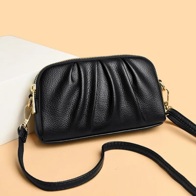 

Designer Leather Crossbody Bag For Women Shoulder Strap Handbag Elegant Classic Messenger Tote Ladies Luxury Brand Fashion Item
