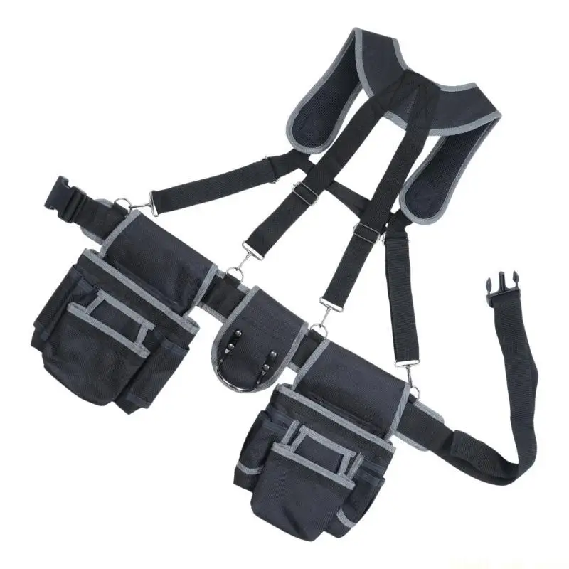 A2BE Multi Pocket Adjustable Tool Belt Heavy Duty Carpenters Construction Organizers