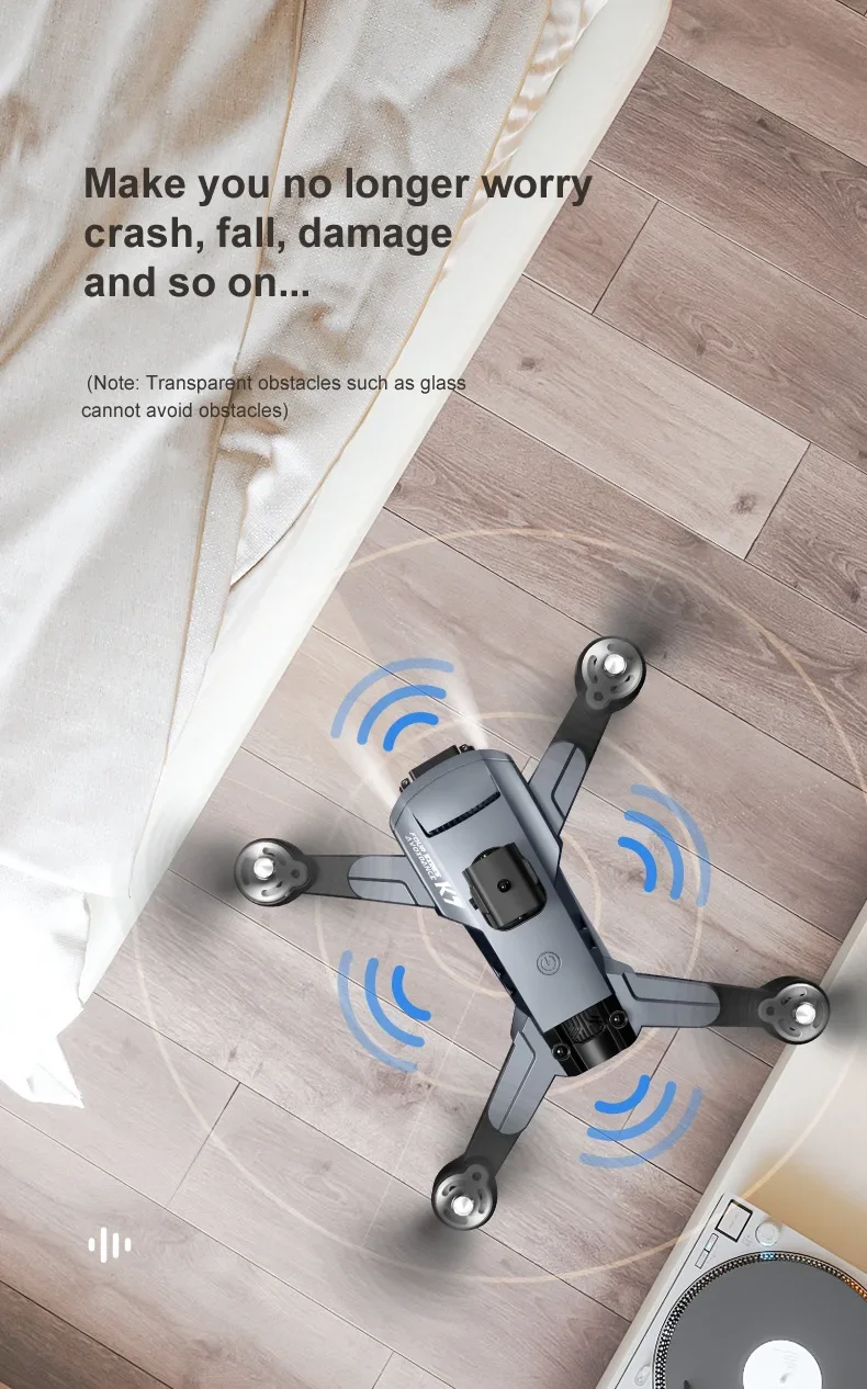 Nieuwe Drone K7 4K Hd Professionele Camera Led Licht Positionering Vier As Anti-Shake Gimbal Esc Met Optische Flow Quadcopter