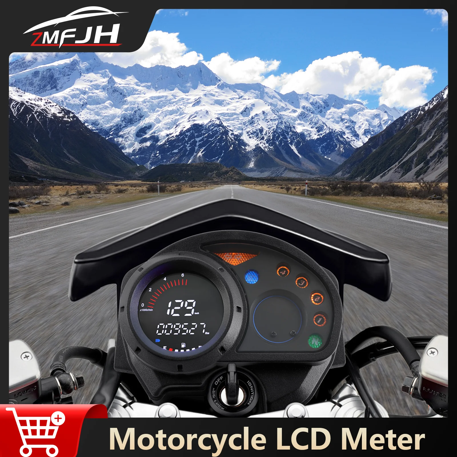 

Для Honda XRM110 RS125 цифровой светодиодный спидометр двигателя об/мин тахометр для мотоциклов датчик уровня топлива водонепроницаемый спидометр