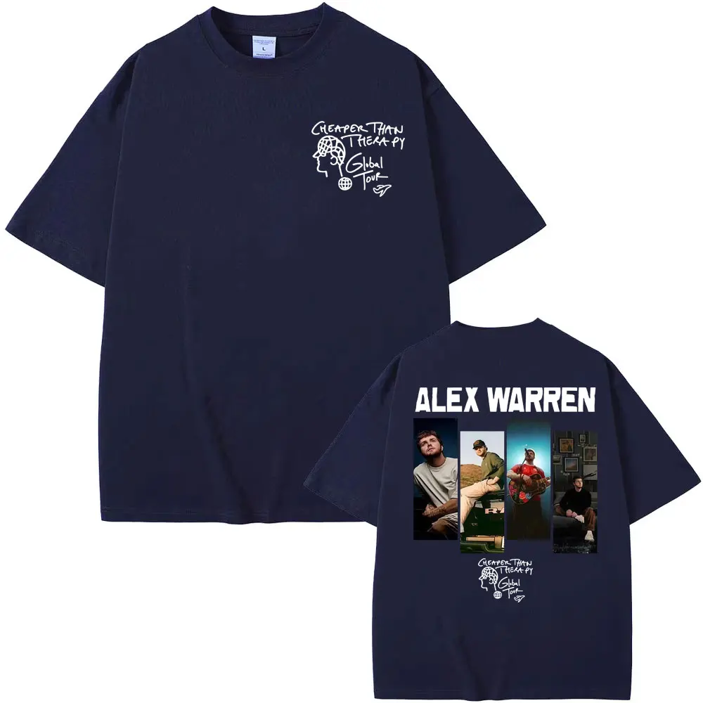 Alex Warren Live Tour 2026 Album Cover T Shirts Men Women Summer Harajuku Vintage T-shirts 100% Cotton Oversized Comfort T-shirt