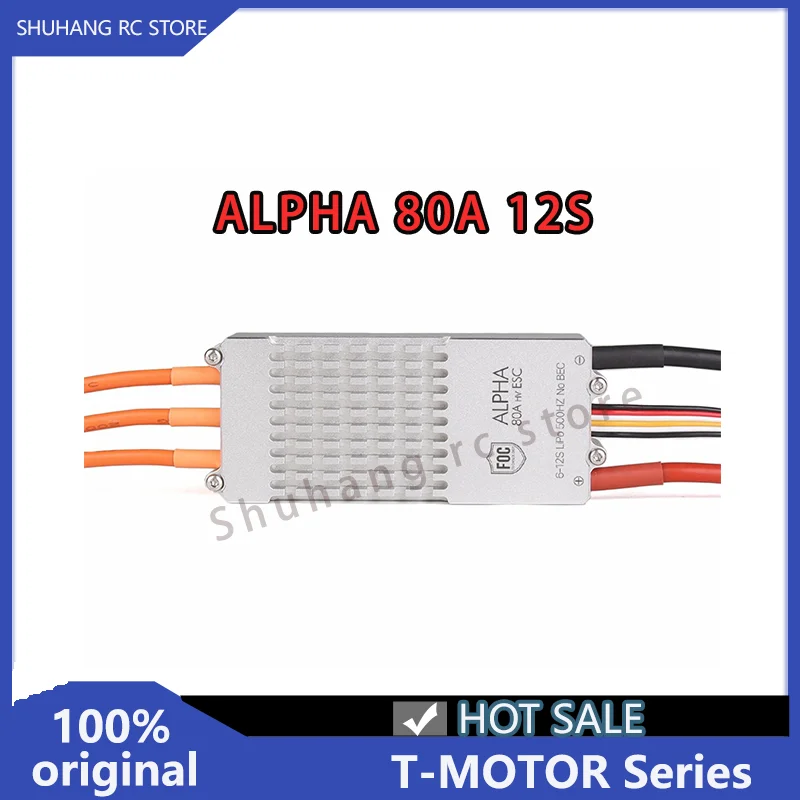 

T-Motor Series ALPHA 80A 12SHV FOC ESC Drones Accessories for Helicopter Multi-Rotor Quadcopter UAV RC Drones