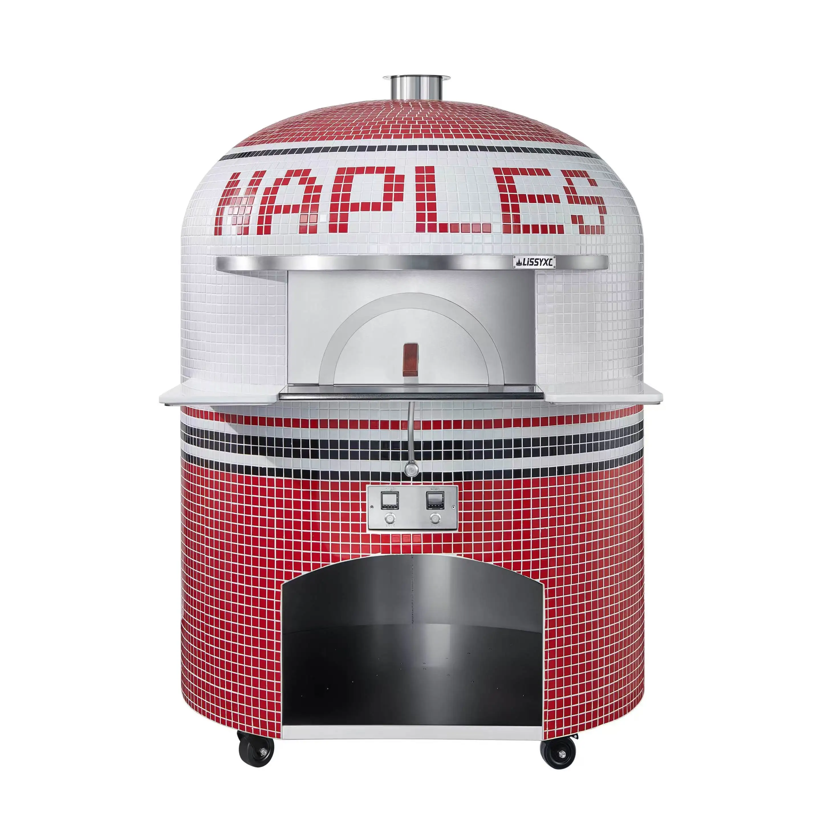 &A*New Stand Pizza Oven Italian Brick Burning Clay Restaurant Bakery Commercial Electric Gas 500 Customizable 15000W