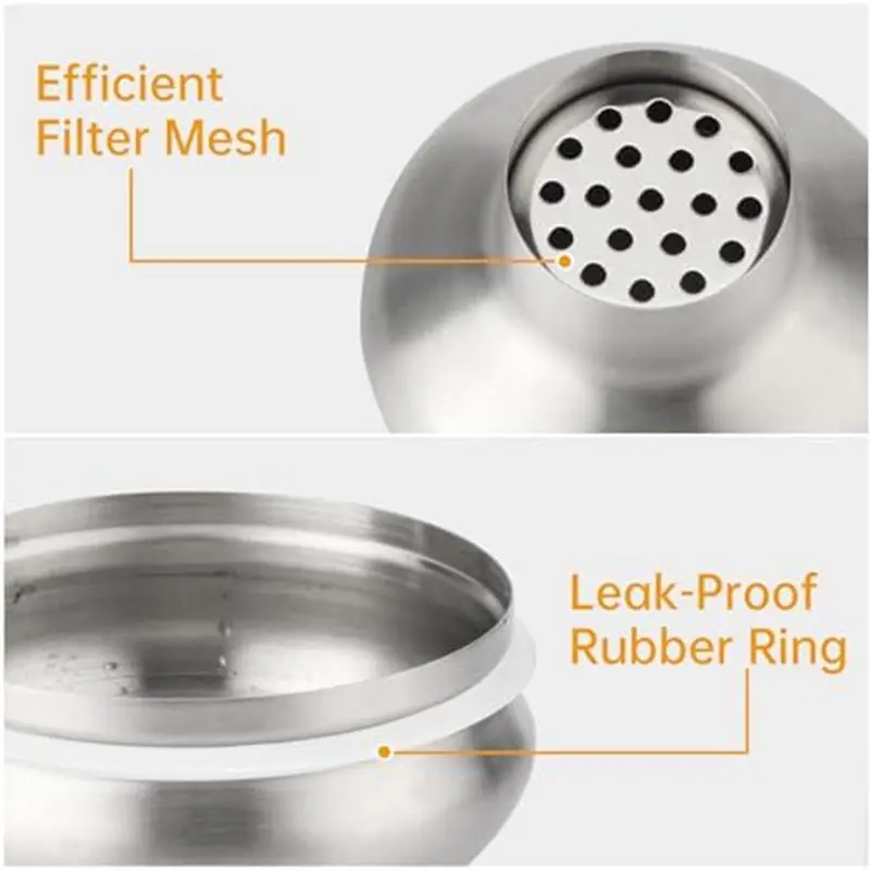 ABUN Stainless Steel Cocktail Shaker Fits for YETI Rambler 20 Oz Vacuum Insulated Lid Leak Proof Drink Shaker