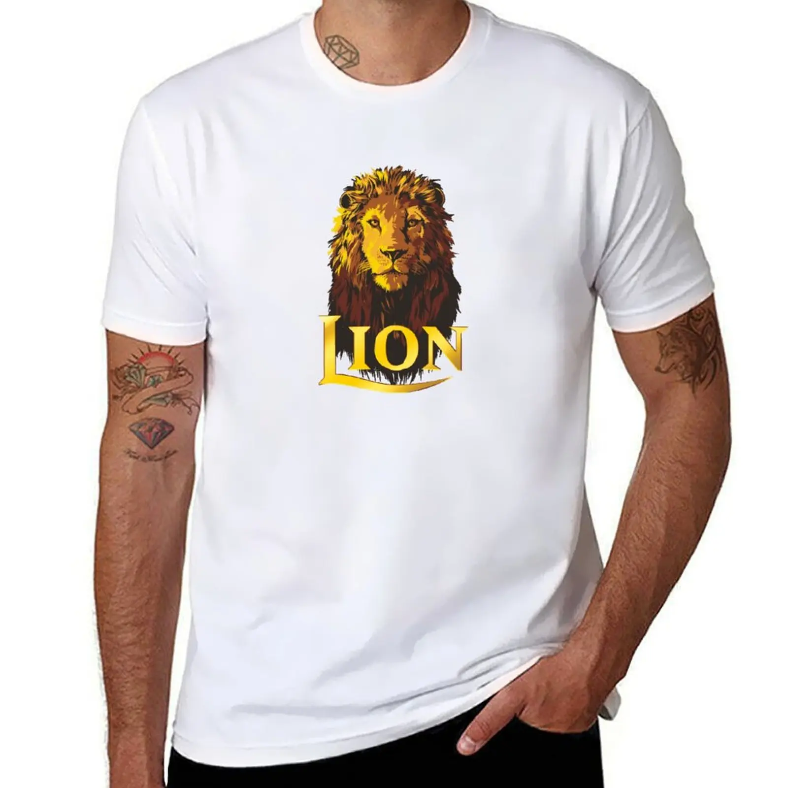 

Lion lager logo T-Shirt man t shirt heavy cotton cotton t shirts man 100% T-Shirt