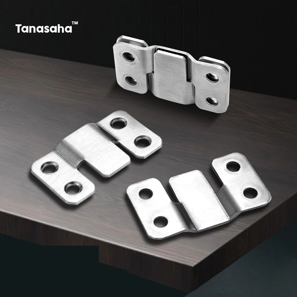 1/5/10Set Interlock Hanging Buckle 201 Stainless Steel Picture Frame Hooks Flush Mount Brackets Hooks Joint Connector Hardware