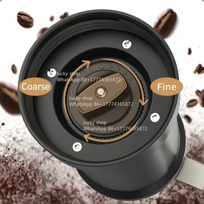 Manual Coffee Grinder Ceramic Grinding Core Thickness Adjustable Evenly Grind Removable Portable