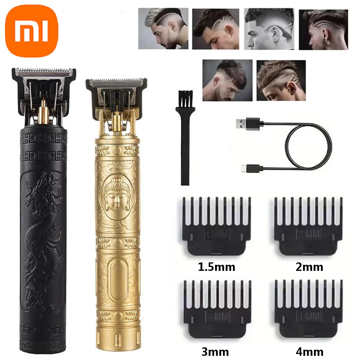 Xiaomi Vintage T9 Hair Cutting Machine Men's Electric Shaver Rechargeable Hair Trimmer Beard Clipper Barber Hair Cut Hot Sale