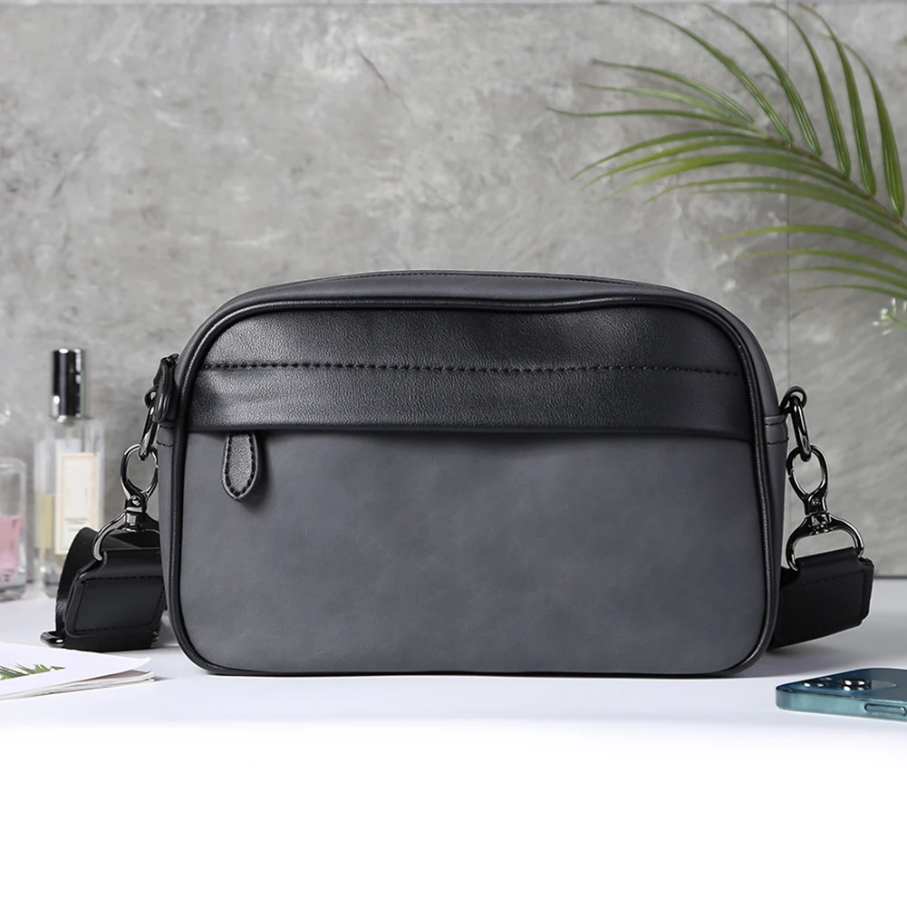 Casual Business Male Messenger Bag Classic Pattern Crossbody Satchel Small Square Plaid Designer for Travel Work Male Sling Bags