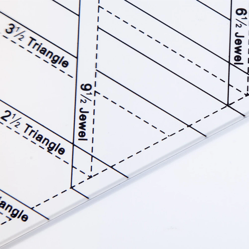 

Acrylic Quilting Ruler Transparent Diamond Shape Printed Measurement Scale For Garment Sewing Craft Cutting Durable High