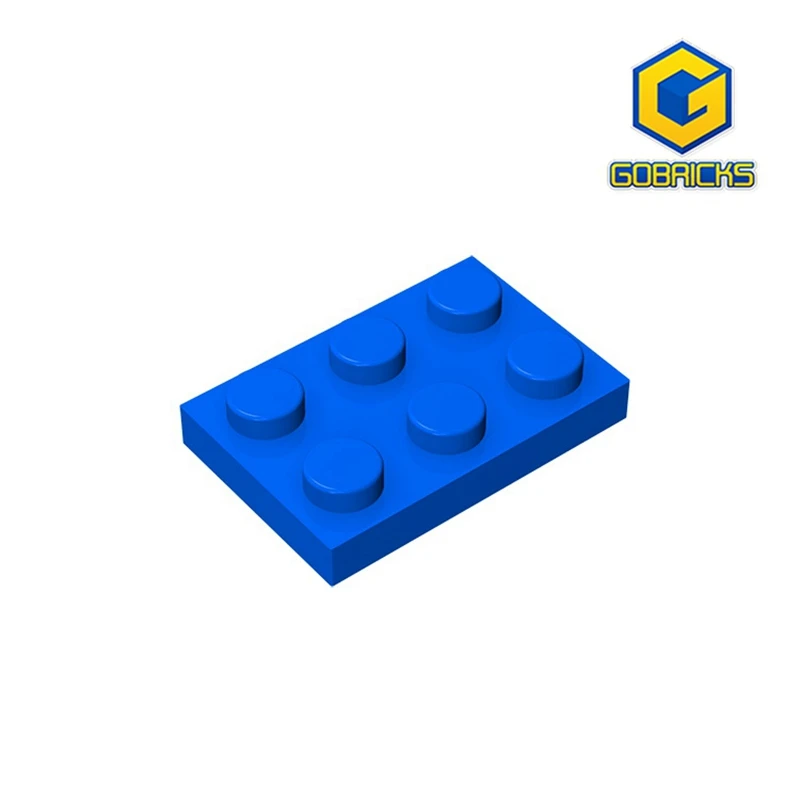 Gobricks-décennie s de construction compatibles, briques d\'assemblage, pièces de bricolage, histoire dos, jouets, 3021, 2x3, 10 pièces, 2022