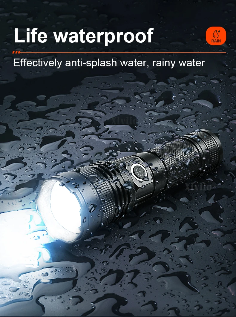 300000LM Mais Poderoso Long Shot Tocha Branco Laser Lanternas Táticas Recarregável LED Lanterna Brilho Ajustável Caminhadas