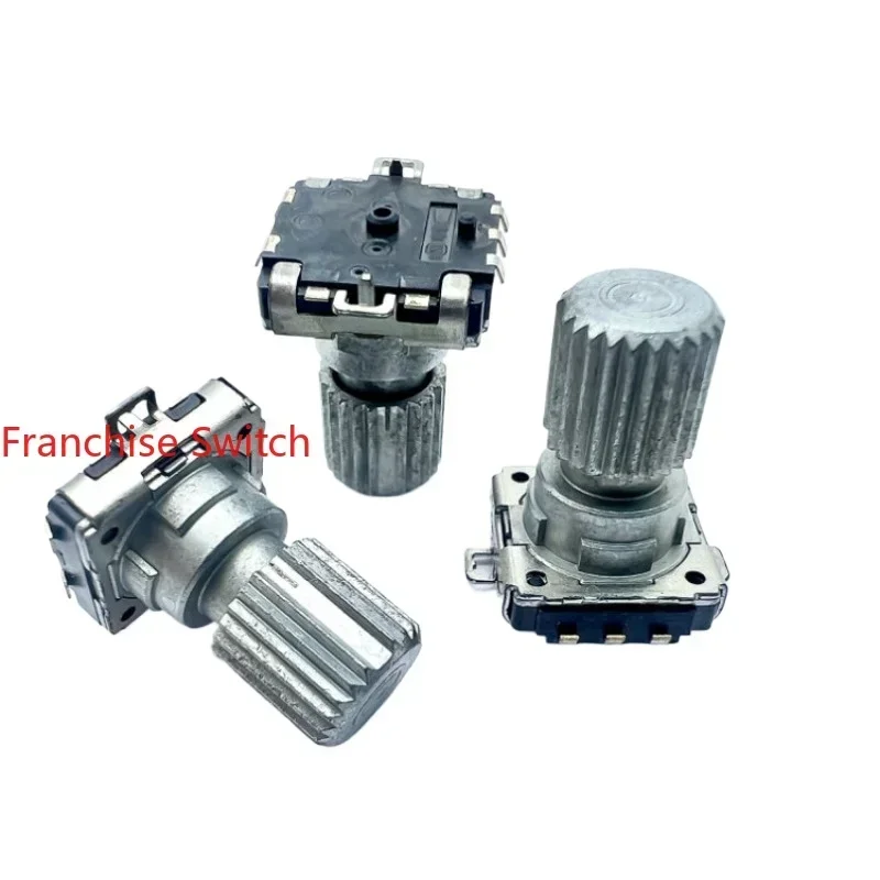 

2PCS EC11 encoder with switch 32positioning 16pulse 15flower shaft A616 EVEU17AH516B