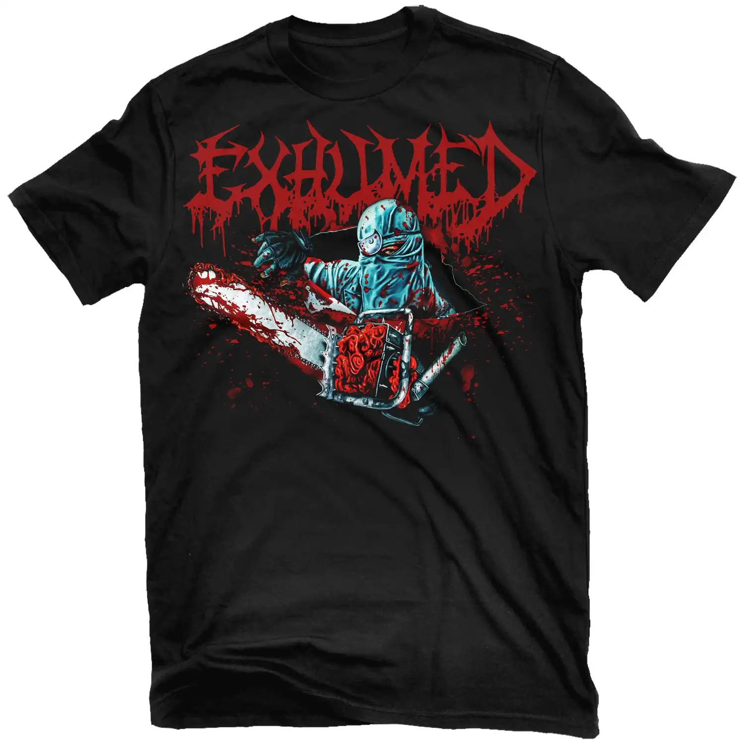 Exhumed Death Revenge Band Graphic Tee 100% Cotton Round Neck Casual Unisex T-shirt Summer Top