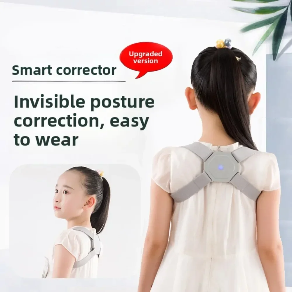 Smart Posture Corrector Back Brace Vibration Reminder Invisible Shoulder Support Adjustable Back Straightener For Adult Kids - view 3