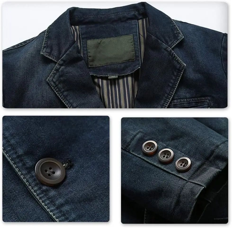 Cloudstyle Mens Casual 2 Buttons Slim Fit Lightweight Formal Business Sport Coat