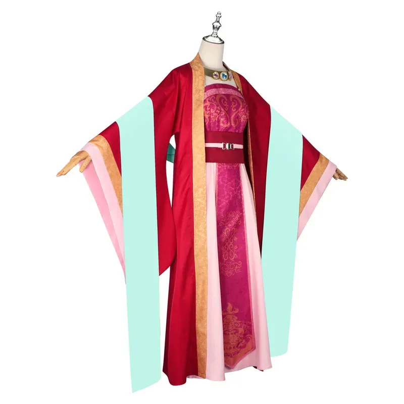 Parrucca del costume della concubina imperiale The Apothecary Diaries S2 Anime Cosplay Abito tradizionale antico Yuye Red Hanfux,5;d'2.y;8'