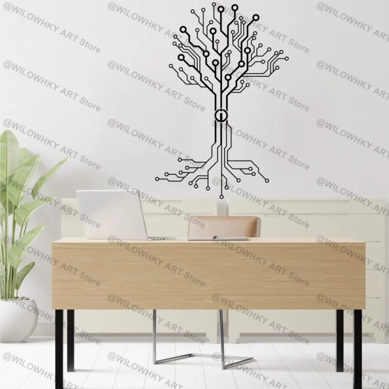 Game Software IT Office Modern Decor Creative Wallpaper Decal Office Technology Game Room Dress Up Art Vinyl Wall Sticker Gift
