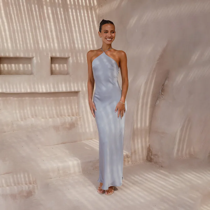 

Весна-лето 2024, сексуальный цвет, облегающий крой, Svel Bal Dr, женская застежка-молния из полиэфирного волокна с высокой талией, базовая...