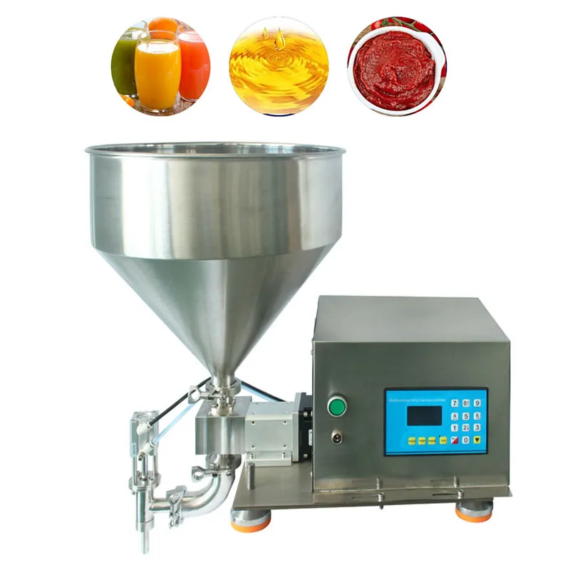 

Commerical Paste Filling Machine 220V Semi-automatic Shampoo Filler Quantitative Cream Filling Equipment Honey Ice Cream Filling