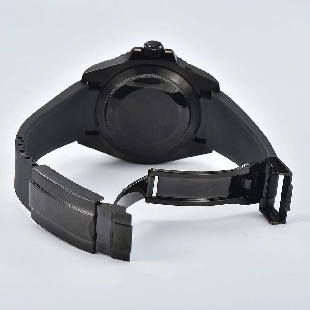 20mm Width Watch Strap Rubber Stainless Steel Diving Strap Men\'s watches Accessories Tool Fits GMT Case Watch bands