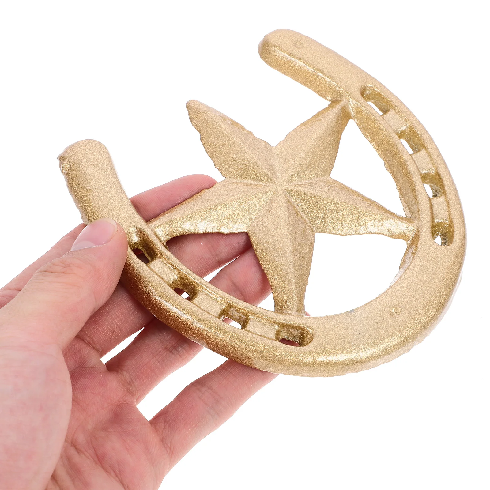 

Feng Shui Wall Decor Horseshoe Pendant Iron Metal Decors Decorate Good Luck Charm Ornament