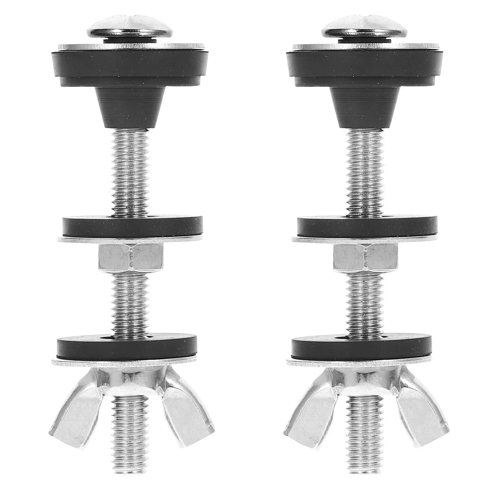 

Toilet Tank Bolts Seat Screws for Universal Seats Lid Replacement 304 Stainless Steel and Accessories
