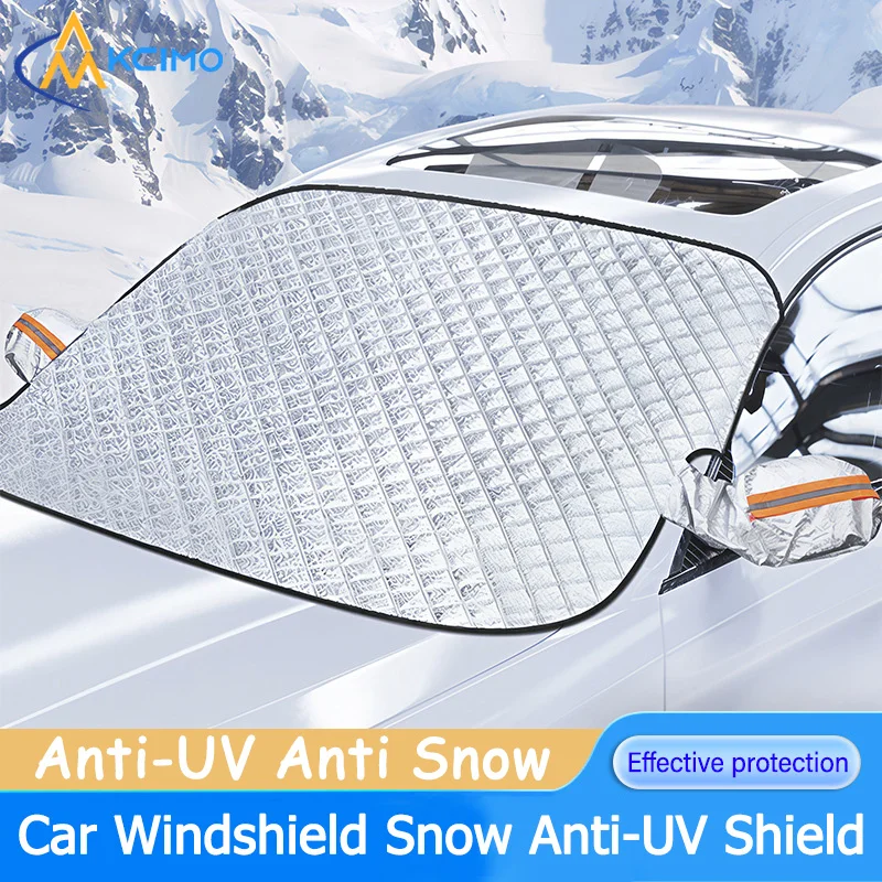 

1PC Magnetic Car Snow Shield Frost Prevention Frost Car Cover Car Front Windshield Sunshade Thickened Snow Car Protection Cover