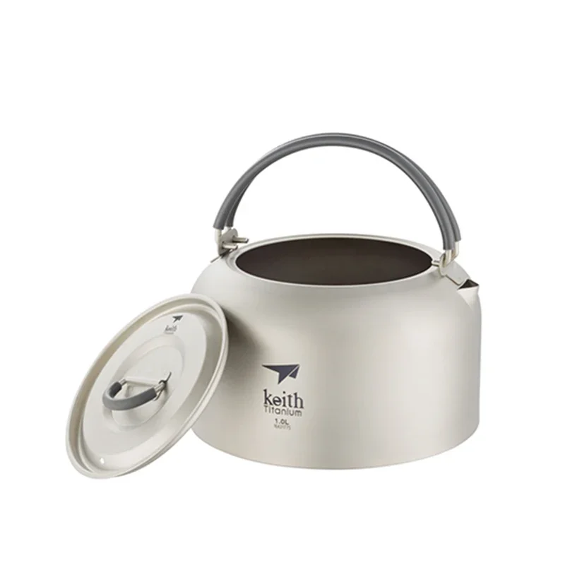 

Keith Titanium Kettle Camping Picnic Coffee Tea Pot 130g 1L Ti3901