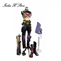 Irelia H Customized Arcane Prodigy Jinx Cosplay Costume Custom size made high quality full set