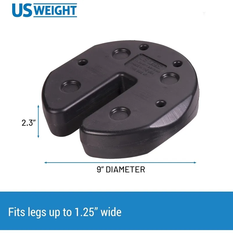 US Weight Canopy Weights Set of 4 with No-Pinch Design for Easy Installation, and Removal to Secure Tents, Canopies