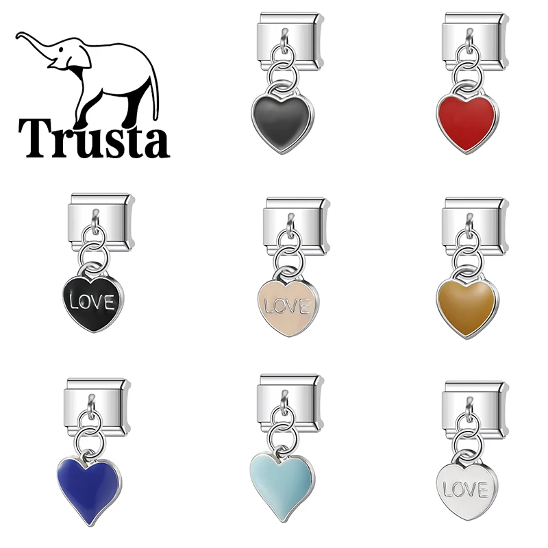 Trusta-New-Fashion-love-Heart-Pendant-9mm-Bracelet-For-Women-Stainless-Steel-Diy-Jewelry-Making-Birthday-Gift-Wholesale-N548