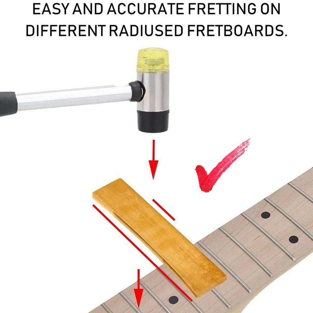 

Golden Guitar 10 Radius Press Caul Insert Metal Durable Portable for Electric Acoustic Bass Guitarist Luthier Tool