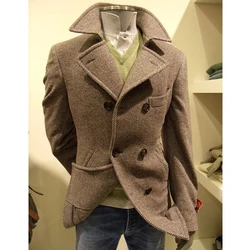 2024 Autumn and Winter Adult Herringbone Pattern High-quality Hot-selling Jacket Business Casual Single-breasted Jacket Clothes