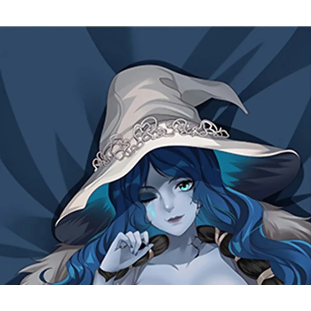 Anime Ranni Dakimakura Case Witch Character Dual‑Pose Dual‑side Print For Sofa Bedroom Decoration