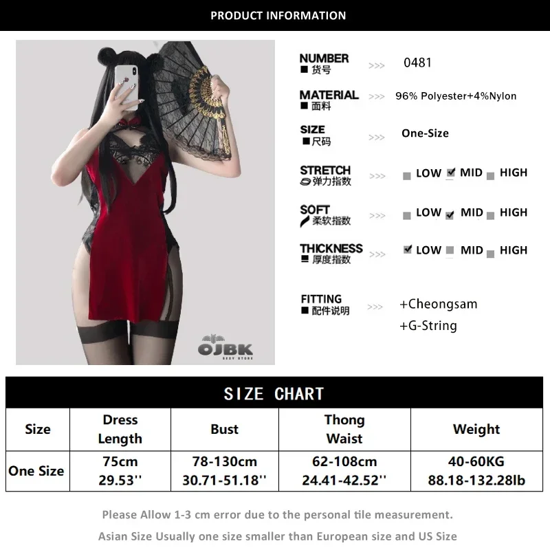 Abito tradizionale cinese cosplay sexy per donna punk gotico mini diavolo nero rosso cheongsam moda festa tinta unita raso V