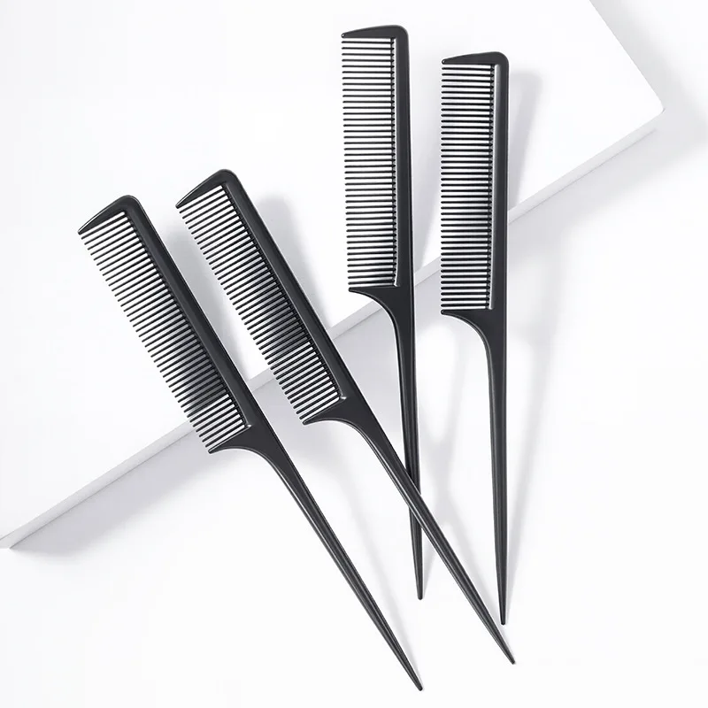 10Pcs Anti-Static Hair Styling Comb Vibrant Gradient Color Durable Abs Plastic Salon and Home Use, Heat Resistant, Multi-Purpose
