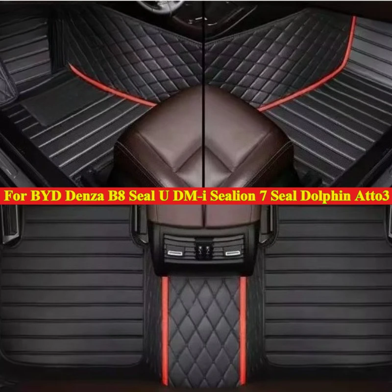 الحصير سيارة مخصصة ل BYD Fangchengbao 8 Denza B8 Seal U DM-i Sealion 7 ختم دولفين Atto 3 2025-2026 السجاد الجذع القدم #1