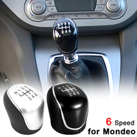 6 Speed Gear Shift Knob Car Manual Gear Gear Shift Head for FORD Mondeo Mk4 S-Max C-Max Focus Mk2 Kuga Leather