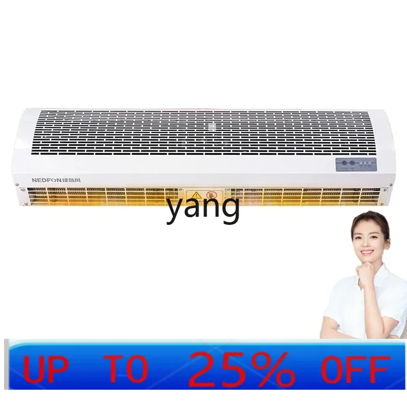 

CX commercial electric heating dual-purpose electric heating air curtain machine store entrance heater hot air curtain