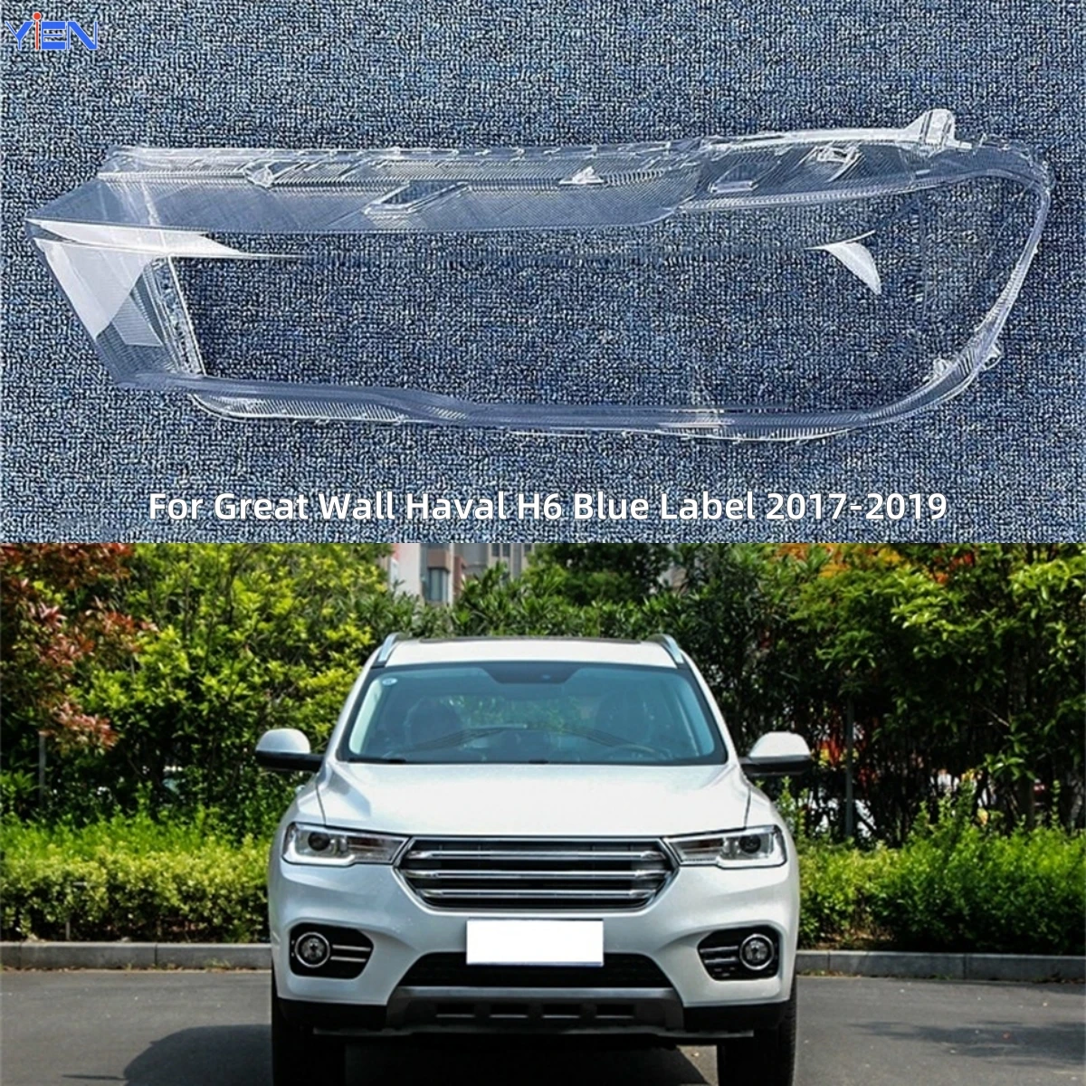 

For Great Wall Haval H6 Blue Label 2017 2018 2019 Car Accessories For Cars Transparent Housing Car Lights Shell Headlights Lens