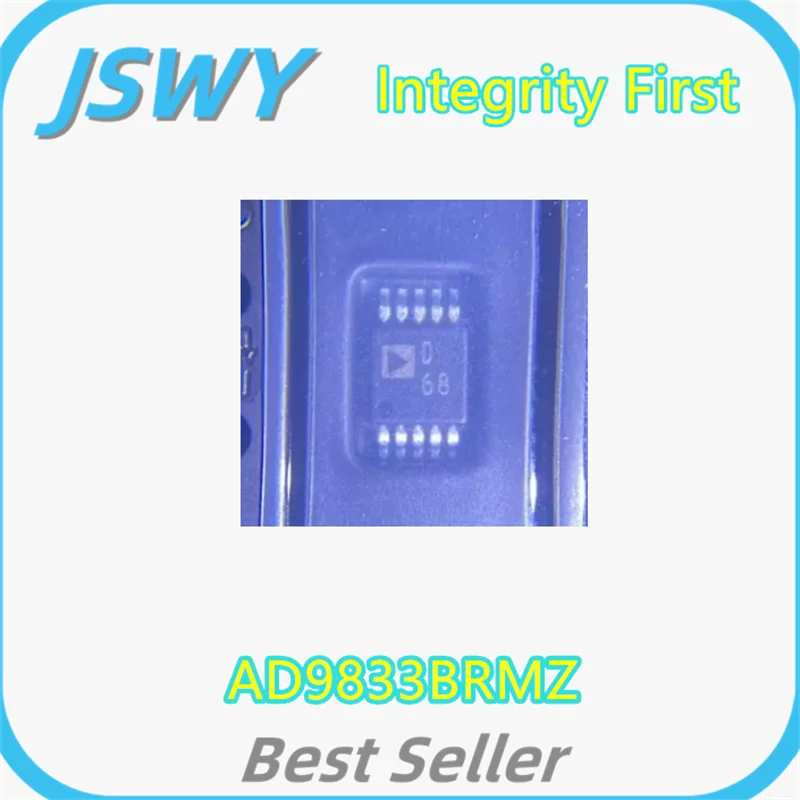 (1/10 Units) AD9833BRMZ (Marking: D68) MSOP-10 Programmable Waveform Generator IC – 100% Brand New and Original