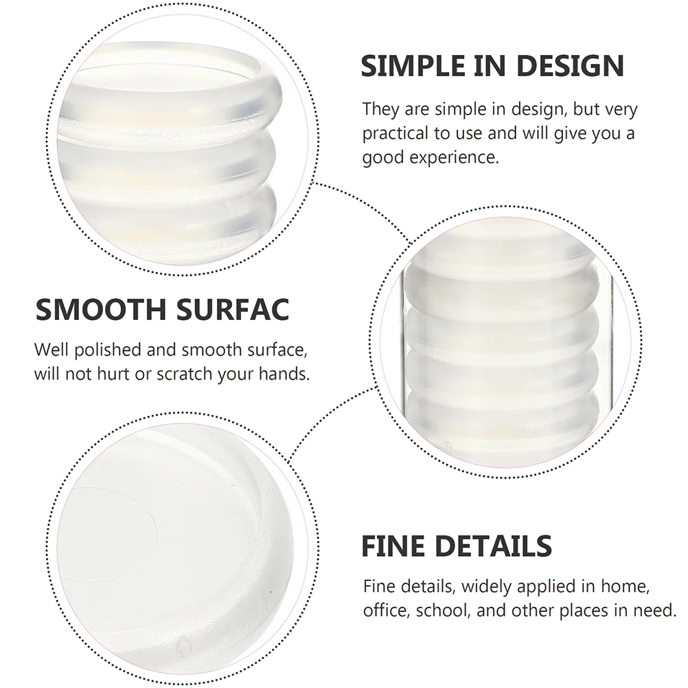 55 Pcs Loose Leaf Disc The Notebook Round Binder Tool Transparent Discs Abs for Planner Planners Binding Buckles Clear