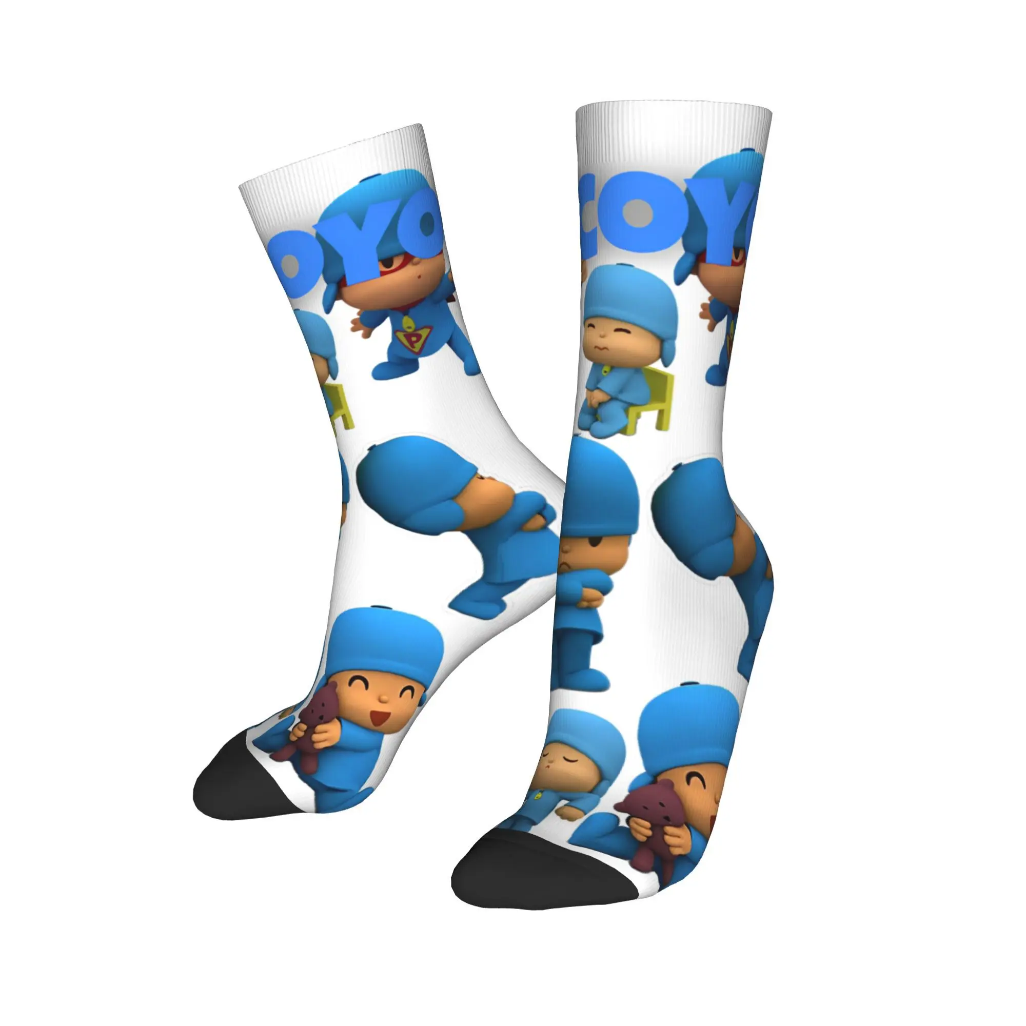 Unisex pocoyos kids cartoon  Socks Super Soft Casual  Socks Harajuku Product Middle Tube Socks Suprise Gift Idea