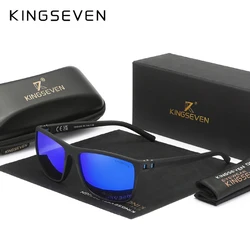 KINGSEVEN 새로운 패션 선글라스 남자 여자 UV400 편광 안경 HD 미러 렌즈 낚시 야외 인과 운전 남성 안경